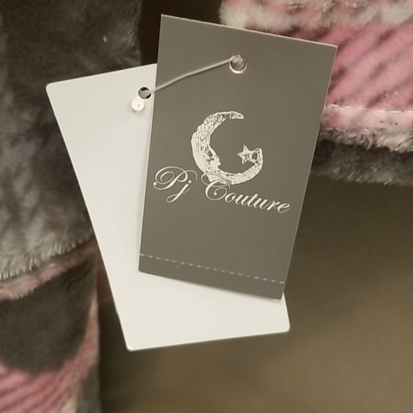 💕PJ COUTURE💕 Printed Waist Tie Plush Robe - L/XL - Picture 7 of 11